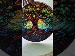 خفف من الزجاج الفني